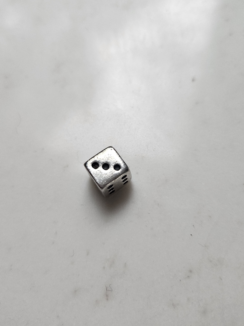 Retired Sterling Silver Pandora Lucky Dice Charm Bead